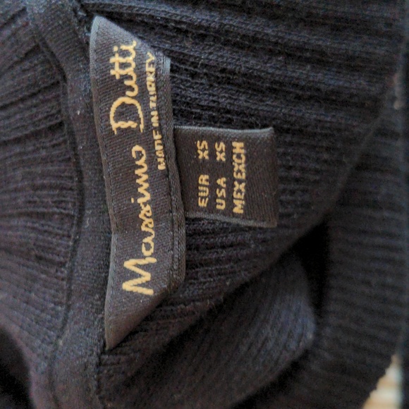 Mock neck Massimo Dutti full length bodycon sweater dress - Picture 4 of 5